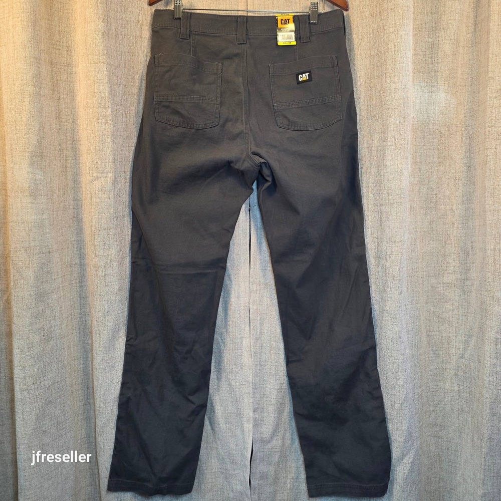 CAT Caterpillar Mens Flex Waistband Utility Work Pants Gray 32x34 1752054 NEW - Picture 6 of 7